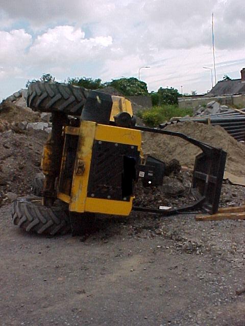 Overturned Dumper